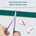 4 Pack Curved Facial Hair Scissors Set - Stainless Steel Mustache Nose Beard Eyebrow Eyelash Trimmers for Men & Women - Buy Online on GoSupps.com