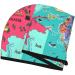 Hair Towel Wrap - Quick Drying Cartoon Map of Europe Turban | Hair Drying Towel with Button - Buy Online on GoSupps.com