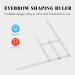 tibiu 1Pcs Eyebrow Ruler Permanent Makeup Eyebrow Ruler Golden Ratio Divider Caliper Microblading Stencil Shaping Tool Tattoos Accessories Supplies - Buy Online on GoSupps.com