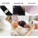 Silk Sleep Mask with Adjustable Strap - Comfortable Satin Blackout Eyeshade for Men & Women - Ideal for Night Sleep (Black & Pink - Buy Online on GoSupps.com