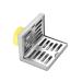 Anti-wear L Stainless Steel Bathroom Tile Insert Floor Drainer Square Corner Floor Drain Wall Corner Floor Drain Square Corner Floor Drain Wall Corner Floor Drain
