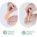 Welnove Hammertoe Corrector Gel Toe Straighteners - 8 Pcs Firm Support Pads for Bent Crooked & Hammer Toes - Cushioned Relief in Beige - Buy Online on GoSupps.com
