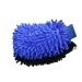FINPAN Double Sided Superfine Fiber Washable Gloves Car Care Cleaning Gloves Cleaning Cloth Towel Gloves Dishwashing Gloves Blue