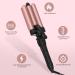 3 Barrel Curling Iron for Beach Waves | Dual Voltage 1 Inch Ceramic Tourmaline | Adjustable Temperature Triple Barrel Iron - Quick Heat Up Rose Gold - Buy Online on GoSupps.com
