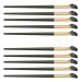 Zetiling 10pcs Soft Black Nose Shadow Brush Set - Professional Ergonomic Eye Makeup Brushes for Perfect Nose Contouring - Buy Online on GoSupps.com