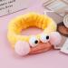 Hofar Face Wash Headband Hairband - Yellow Coral Fleece Cartoon Cute Hair Accessories - Buy Online on GoSupps.com