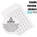 BENBO 154Pcs 5.1 X 0.5 Inch Wood Candle Wicks Set for DIY Candle Making Craft - Smokeless Crackling Natural Wicks with Iron Stand and Warning Labels - Buy Online on GoSupps.com