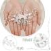 Unicra Flower Bride Wedding Hair Comb - Silver Leaf Bridal Headpiece with Pearl and Crystal Accents for Women and Girls - Buy Online on GoSupps.com