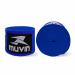 Muvin Boxing Hand Wraps - 1 Pair - 180 Inches, Semi-Elastic - Men & Women - Kickboxing, Muay Thai, MMA, Krav MAGA, Combat Sports Blue