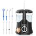 Water Flossers for Teeth , 600ML Dental Water Teeth Cleaner with 8 Jet Tips for Family , 10 Adjustable Pressure , Electric Dental Pick Flosser for Teeth or Braces (Black)
