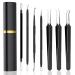 Xesscare Pimple Popper Tool Kit 7 Pcs Blackhead Remover Tool Comedones Tweezers Acne Extractor Blemish Whitehead Removal Tool for Facial  Nose and Forehead (Black)