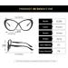 SERONI Large TR90 Butterfly Blue Light Blocking Glasses for Men & Women | Anti-UV Computer & Reading Glasses | Tea Blue 63mm - Buy Online on GoSupps.com