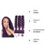 Showjarlly Kanecalon Ombre Jumbo Braid Extensions - 24 Inch Violet KanCalon Hair Braids for Stunning Styles - Buy Online on GoSupps.com