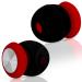 Noise Canceling Earplugs for Sleeping & Snoring Ear Protection for Concerts Wax Sleep Ear Plugs Noise Reduction - Comfortable & Effective Noise Canceling Earbuds (Black & Red 2)