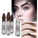 twcrvil Eyebrows Cream Multicolored Workmanship Sweet Gift Long-lasting Brow Pencil Safety ple Opration Sweat Resistance Colorfast Black - Buy Online on GoSupps.com