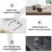Vepoty Glasses Retainer - 10 Pairs Non-Slip Silicone Ear Grips for Eyewear | Soft Temple Holders in White - Ideal for Secure Fit & Comfort - Buy Online on GoSupps.com