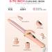 Ukliss Mini Curling Iron Wand for Short Hair - Travel Friendly Dual Voltage 0.75 Inch Ceramic Curler with 5 Heat Settings & Auto-Off - Perfect Pink Portable Hair Styling Tool - Buy Online on GoSupps.com