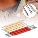 Zerodis 8Pcs Leather Carving Craft Kit - Manual Carving Stylus Dotting Tools Set for Embossing & Spoon Carving - Buy Online on GoSupps.com