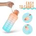 Wemet 2L BPA-Free Tritan Drinking Bottle with Fruit Filter & Time Markings | Leak-Proof Sports Water Bottle for Camping & Gym - Orange Green - Buy Online on GoSupps.com
