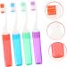 Buy Homsfou 8-Pack Travel Toothbrush Set - Soft Bristles Durable Design Ideal for Home & Travel - Buy Online on GoSupps.com