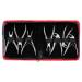MZLALY DIESS Suit set tooth extraction tongs dental 7 PCs toothed extraction pliers with tool set professional stainless steel minimally invasive extraction instruments silver
