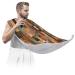 Tribal Geometry Beard Bib Apron Beard Hair Catcher for Men Shaving Fathers Day Anniversary Christmas Gifts for Dad Husband Beard Bib with 2 Suction Cups