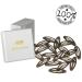 HAARallerliebst Hair Clips - 20 Oval Brown Clips (5 cm) with White Storage Box - International Shipping Available - Buy Online on GoSupps.com