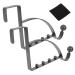 BUGUUYO 2pcs Storage Hook Behind The Door Heavy Duty Hangers Bathroom Door Hook Door Hanger Hook for Bag Hat