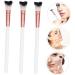 IWOWHERO 3pcs Fish Tail Brush Makeup Tool Portable Nose Brush Nose Brush for Women Makeup Brush Wooden Handle 18.50X1.00X1.00CM As Shown - Buy Online on GoSupps.com