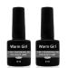 Warm girl 2PCs 5 in 1 Clear Builder Nail Gels 8ml Quick Building Nail Strengthener Gel UV/LED nail polish gel for broken nail repair nail extension Professional nail repair accessories