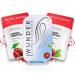 Wunder toothpick - toothpick with taste 3 set - plastic -free chewing gum - helps against bad breath - smoking cessation - fresh breath with flavored toothpick - sugar -free vegan cherry / menthol - cherry menthol