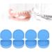 12pcs Orthodontic Retainer Case - Blue Plastic Denture Storage Box for Home Use | International Shipping Available - Buy Online on GoSupps.com