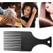 3 Sizes Afro Combs Set - Wide Tooth Plastic Hair Picks for Natural Curly Hair Styling - Buy Online on GoSupps.com