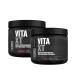 Jacked Factory Vita XT Performance Vitamin Powder - Daily Multivitamin Powder for Men (Strawberry Lemonade 30sv & Fruit Punch 30sv)