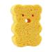 Baby Sponge for Bathing - Soft Baby Body Wash Scrubber Wood Pulp Sponge - Cute Shower Brush Dead Skin Remover Bath Rub Shower Sponge Bath Supplies for Deep Cleansing Orange