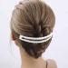 Banana Clincher Combs Ponytail Holder Clip Classic Ponytail Banana Clip Fashion Fishtail Hair Clip for Thick Fine Curly Hair Transparent - Buy Online on GoSupps.com