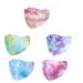 ZQP 5PCS Cotton Face M sc Bandanas with Tie-dye Printing Face Bandanas for Adults Reusable/Washable