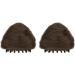 BEALIFE Exquisite Workmanship Cat Ear Claw Clip Hair Extension Increase Hair Volume Fluffy Cow Horn High Temperature Fiber Dark Brown - Buy Online on GoSupps.com