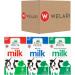 Dairy Pride 3 x 1Ltr Assorted UHT Milk with Welari Thank You Card Multipack (whole x1 Semi x1 Skimd x1) Long Lasting Life Cold Drink Baking Cooking (3L) (3pack) - Buy Online on GoSupps.com
