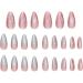 Artificial Nails - Ombre False Nails Almond 12 Sizes Cat Eye Artificial Press On Nails Includes Nail File For Woman Nail Art - Buy Online on GoSupps.com