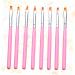 Ipetboom 1 Manicure Tool Uv Gel Nail Brush Nail Art Brush Nail Art Tips Builder Nail Painting Pen Nail Art Supplies Salon 3d Nails Tool Nail Art Accessories Pink Paint Pen Painted - Buy Online on GoSupps.com