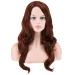 Wig Women Long Hair Brown Brown Synthetic Brazilian Women Long Cosplay Curly Wavy Hair 60s 80s 70s 50s