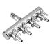 Watris Veiyi air distributor stainless steel air pump distributor aquarium 2/4/6 ways adjustable aquarium Air valves aquarium air control valve input 8 mm output 4 mm air flow divider (4 paths)