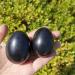 2pcs Madagascar Natural Black Tourmaline Stone Egg Polished Gemstone Crystal Egg Full of Texture - Buy Online on GoSupps.com