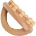 Hand-Held Wooden Body Massage Brush with Smoothing Pearls - Meridian Gua Sha Device for Muscle Relaxation | International Shipping - Buy Online on GoSupps.com