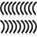 Eyelash Curler Pads Curler Refills Eyelash Curler Refill Pads Silicone Curler Replacement Refills Pads for Universal Eyelash Curler with A Clear Storage Box 24 Pieces Black Clever Design