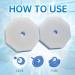 Doengdfo Pack of 100 Strong Cleaning Material Rich Foam Disposable Toilet Bowl Refill Pads for Motorhome Home Easy Installation - Buy Online on GoSupps.com