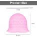 Hair Extension Cap Set Silicone Hair Dye Cap with Metal Crochet Soft and Durable Easy to Clean Suitable for Women and Girls 2 Pieces (Pink/White) - Buy Online on GoSupps.com