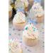 Snowflake Cupcake Topper with Blue Bow Cake Decoration for Winter Wonderland Themed Baby Shower Party Supplies Snowflake Food Pick - Set of 24 (blue) - Buy Online on GoSupps.com