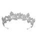 Silver Crystal Leaf Tiara Crowns For Women Princess Elegant Crown Women's Headbands Bridal Wedding Prom Birthday Party Headbands for Women